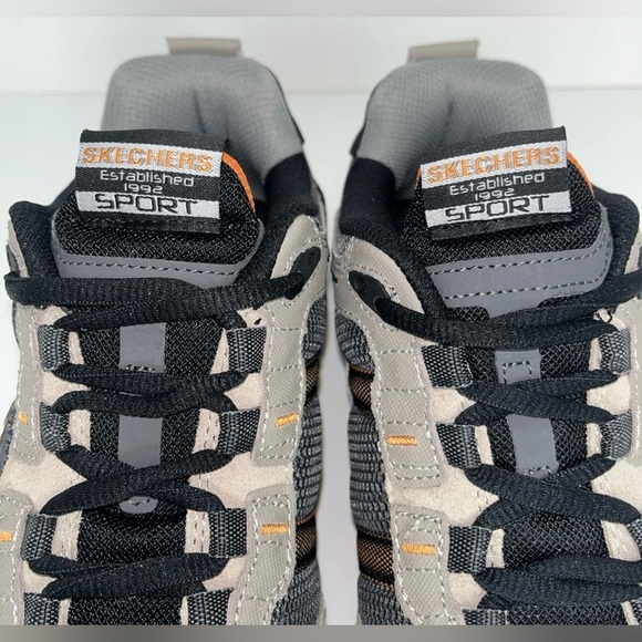 Skechers Sport Vigor NWOB 2.0 Gray & Orange Memory Foam Men’s Size 8 SN51241 - Picture 5 of 10